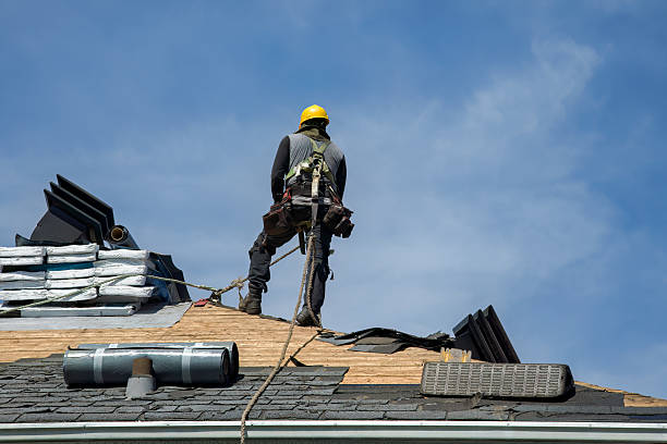 Professional Roof Replacement technician working in Middleport, PA